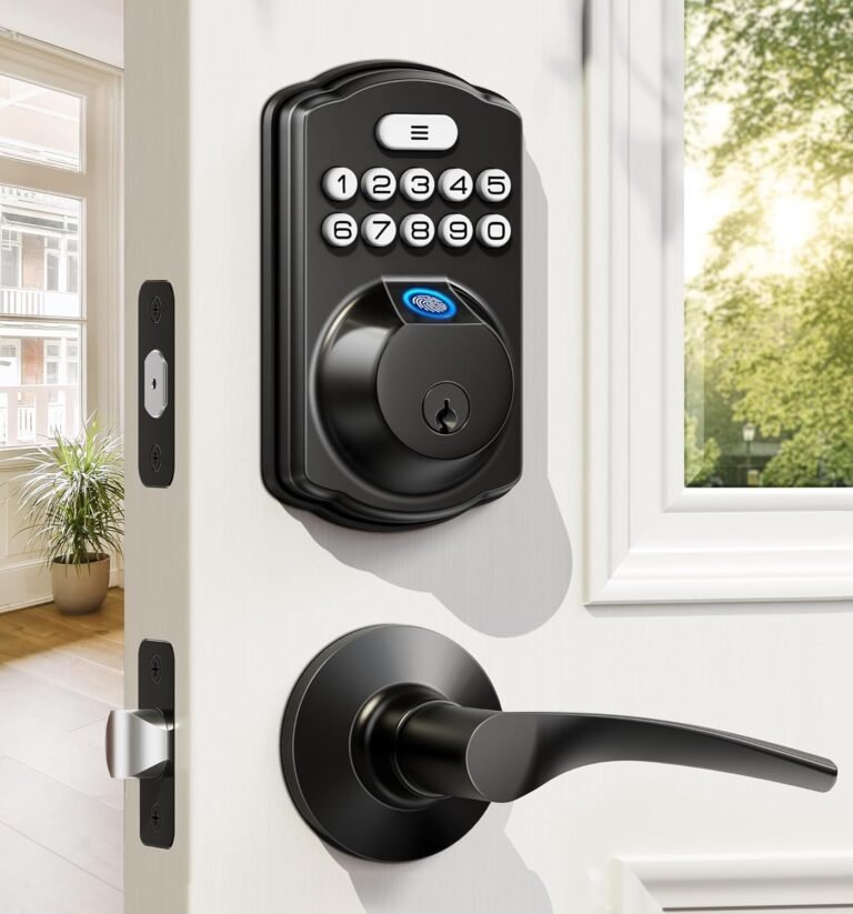 Veise Fingerprint Door Lock with 2 Lever Handles – Smart Deadbolt Lock Review